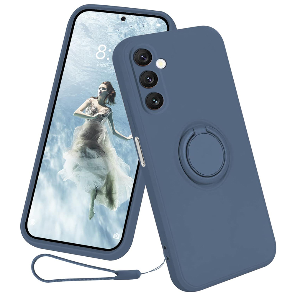 Силиконов Калъф Ring за Samsung Galaxy A24 4G, Син