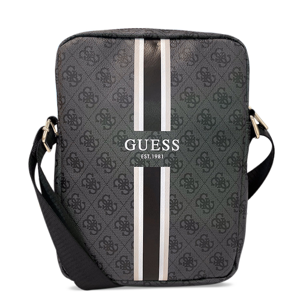 Чанта GUESS PU 4G Printed Stripes за телефони и таблети до 10 инча, Черен 