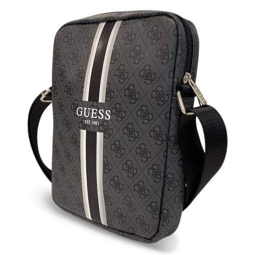 Чанта GUESS PU 4G Printed Stripes за телефони и таблети до 10 инча, Черен 