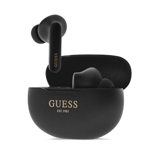 Слушалки Guess Metalic Finish True Wireless 5.3, GUTWST50BK, TWS, Черен, 3666339120870