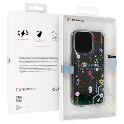 Удароустойчив калъф Flower Antishock за iPhone 15 Pro, Desing 4
