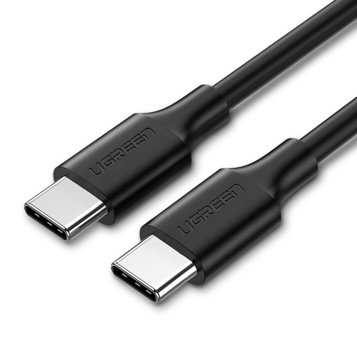 Кабел UGREEN US286, USB-C към USB-C, 3A, 60W, 1m, Черен