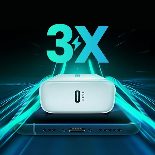 Зарядно UGREEN CD137, 220V, 1xUSB-C, 20W, PD, Бяло
