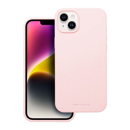 Удароустойчив Калъф Roar Cloud за iPhone 14, Светло розов