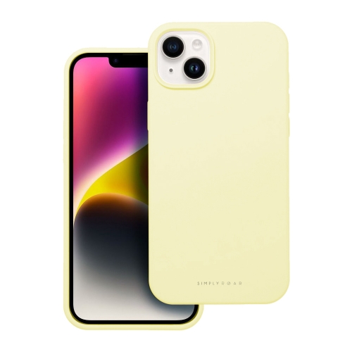 Удароустойчив Калъф Roar Cloud за iPhone 14, Светло жълт