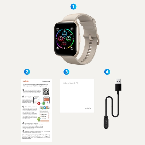 Смарт Часовник Xiaomi Mibro Watch C2, Бежов 
