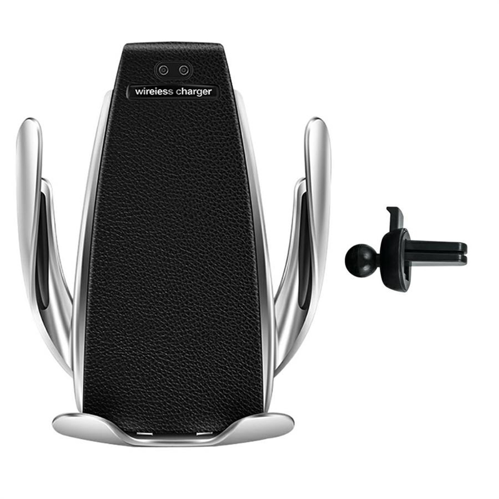Поставка за възвуховода QI-AT02 Sensor Wireless Charger, 10W, Черен