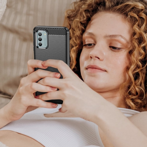 Силиконов Калъф Carbon за Nokia G22, Черен