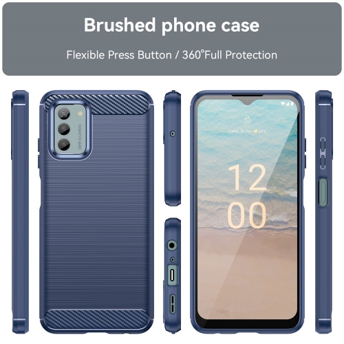 Силиконов Калъф Carbon за Nokia G22, Син