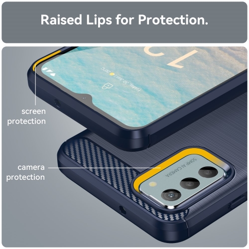 Силиконов Калъф Carbon за Nokia G22, Син