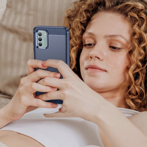 Силиконов Калъф Carbon за Nokia G22, Син