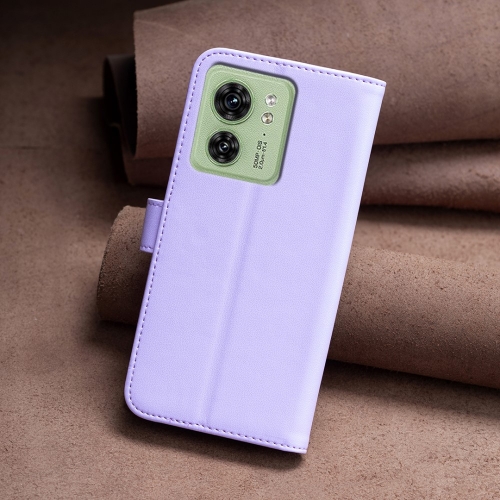Калъф Тефтер BINFEN COLOR за Motorola Edge 40 5G, Лилав