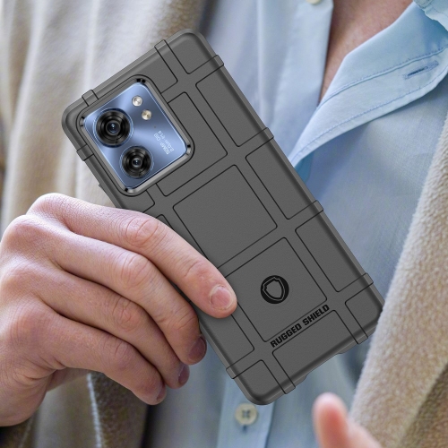 Удароустойчив Калъф Grid за Motorola Edge 40 5G, Черен
