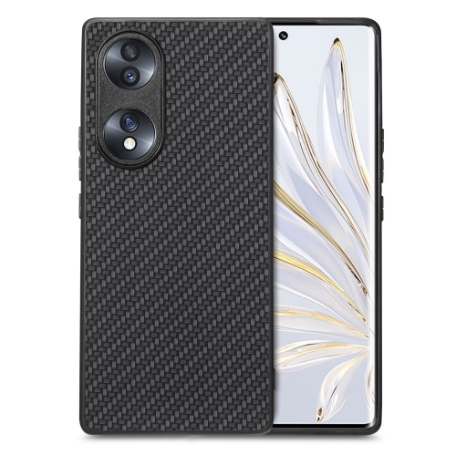 Удароустойчив калъф Carbon Anti-drop за Huawei Honor 70 5G, Черен