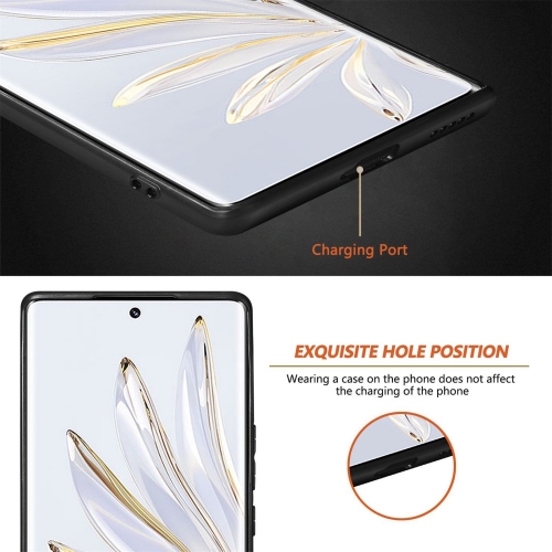 Удароустойчив калъф Carbon Anti-drop за Huawei Honor 70 5G, Черен