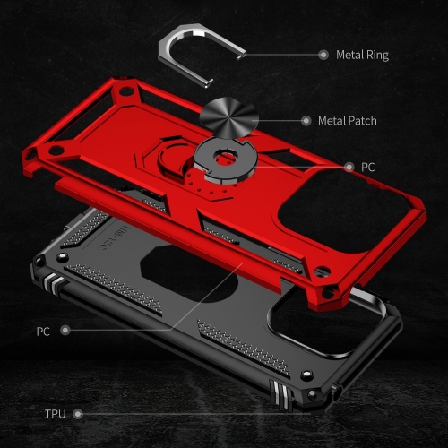 Удароустойчив Калъф Hybrid Cover за Xiaomi Redmi 12C, Червен