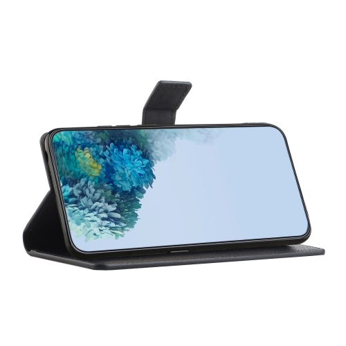 Калъф Тефтер Litchi Texture за Huawei Honor 90 Lite 5G/X50i 5G, Черен