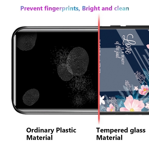 Калъф Glass за Xiaomi Redmi 12C / Redmi 11A, Розови цветя