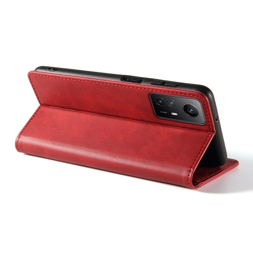 Калъф тефтер Wallet Calf Texture за Xiaomi Redmi Note 12S 4G, Червен