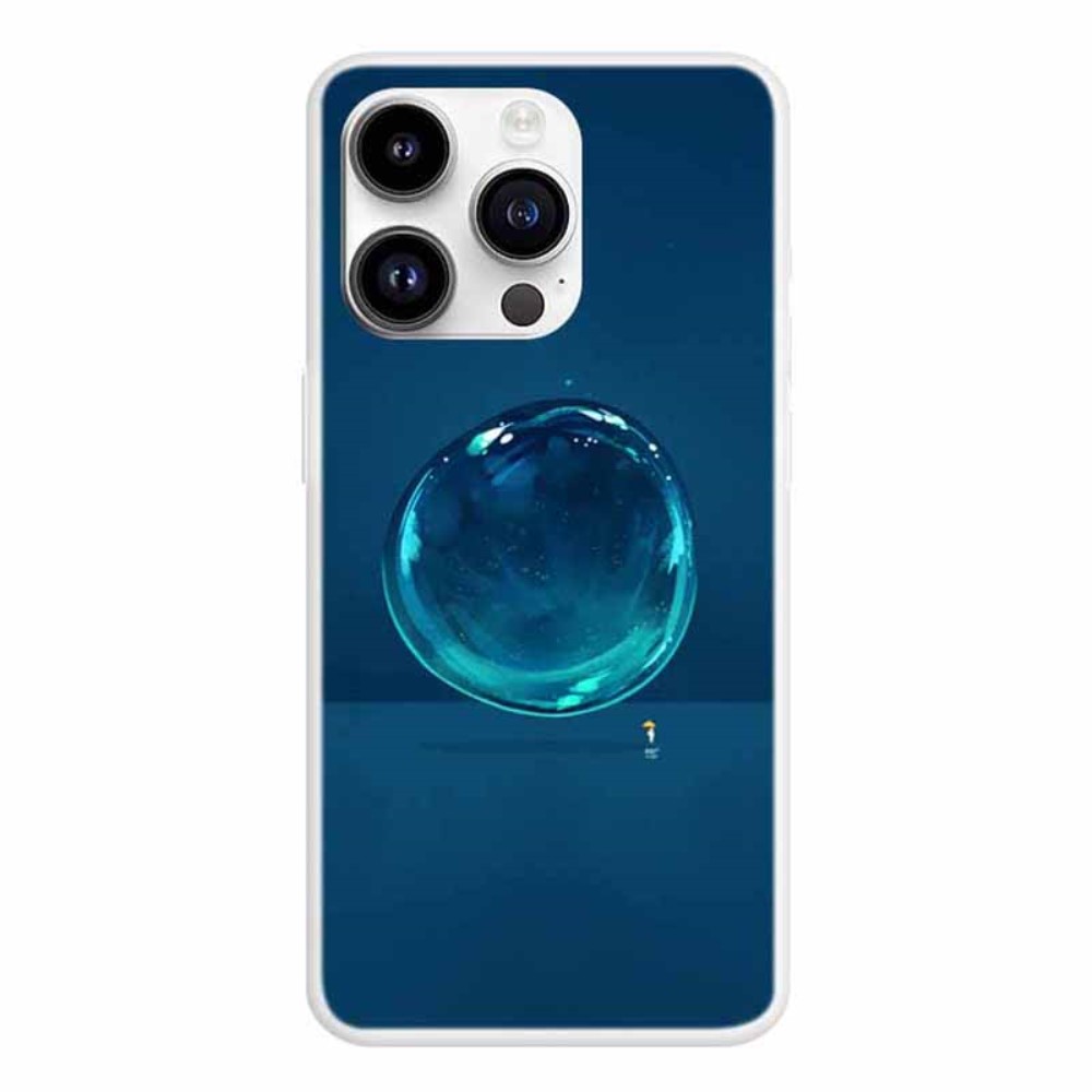 Силиконов калъф за iPhone 15 Pro, Водна капка 