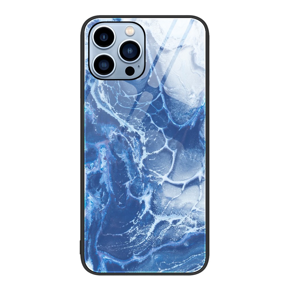 Калъф Glass Marble за iPhone 15 Pro, Море
