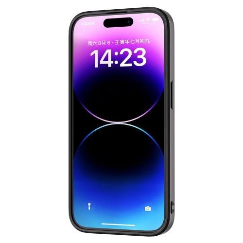 Удароустойчив калъф ABEEL за iPhone 15, Тъмно червен