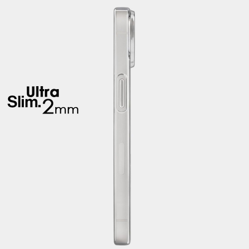 Силиконов калъф за iPhone 15, 2mm, Прозрачен