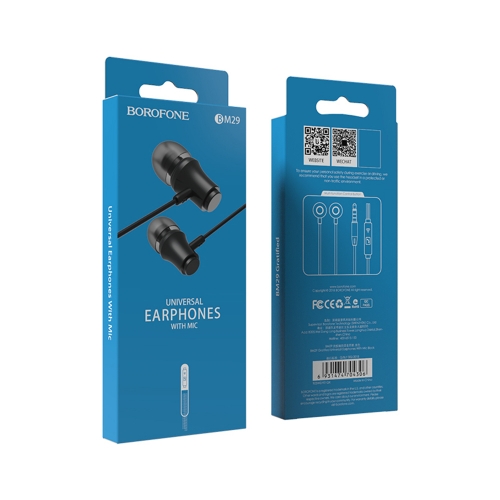 Слушалки с микрофон BOROFONE Gratified BM29, Черен