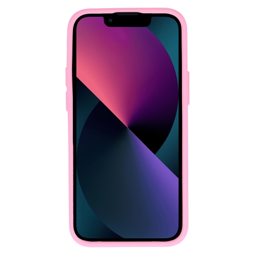 Силиконов калъф Camshield Soft за iPhone 15, Светло розов