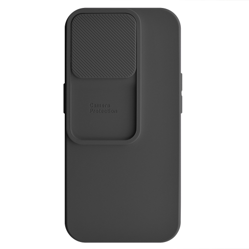 Силиконов калъф Camshield Soft за iPhone 15 Pro, Черен