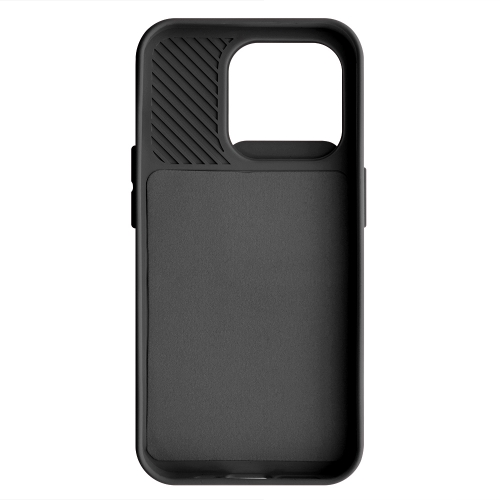 Силиконов калъф Camshield Soft за iPhone 15 Pro, Черен