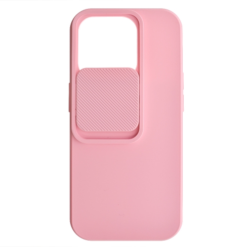 Силиконов калъф Camshield Soft за iPhone 15 Pro, Светло розов