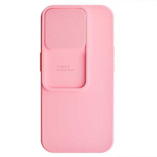 Силиконов калъф Camshield Soft за iPhone 15 Pro, Светло розов