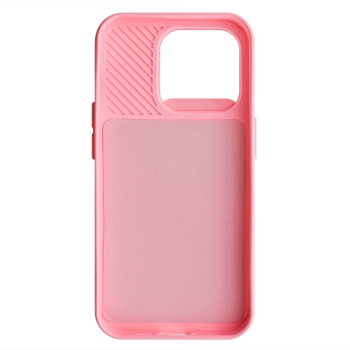 Силиконов калъф Camshield Soft за iPhone 15 Pro, Светло розов