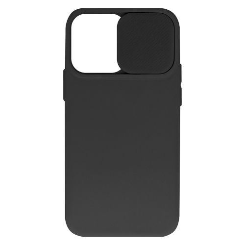 Силиконов калъф Camshield Soft за iPhone 15 Pro Max, Черен