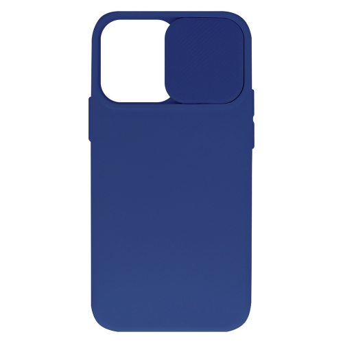 Силиконов калъф Camshield Soft за iPhone 15 Pro Max, Тъмно син