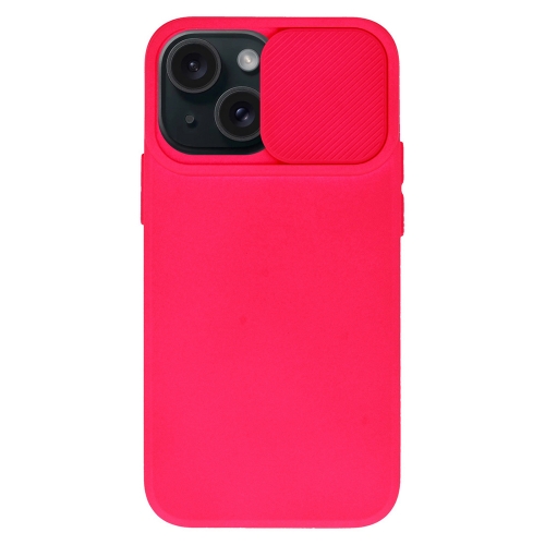 Силиконов калъф Camshield Soft за iPhone 15, Розов