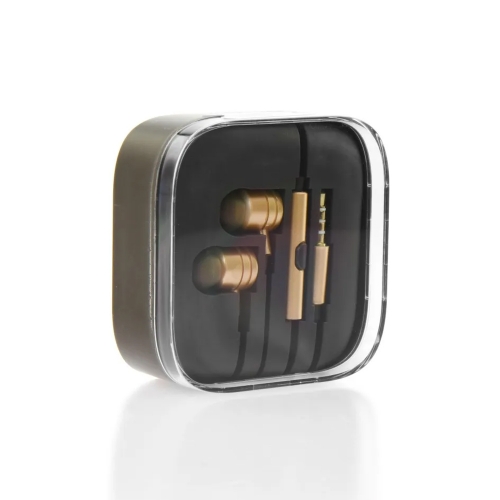 Слушалки с микрофон MI Metallic, Златист