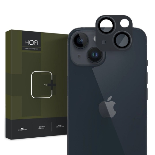 Стъклен Протектор HOFI за камерата на iPhone 15 / 15 Plus, Черен
