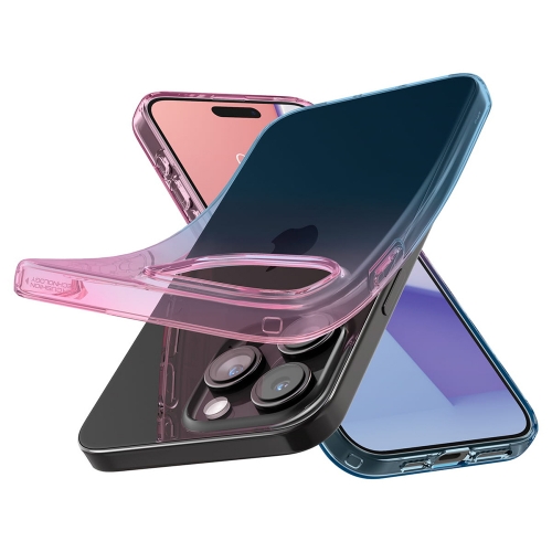 Калъф Spigen Liquid Crystal за iPhone 15 Pro, ACS06700, Розов- Син