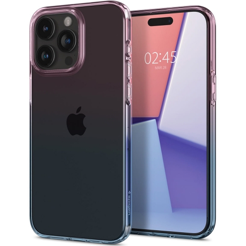Калъф Spigen Liquid Crystal за iPhone 15 Pro, ACS06700, Розов- Син