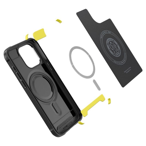 Калъф Spigen Rugged Armor Mag MagSafe за iPhone 15 Pro, ACS06703, Черен