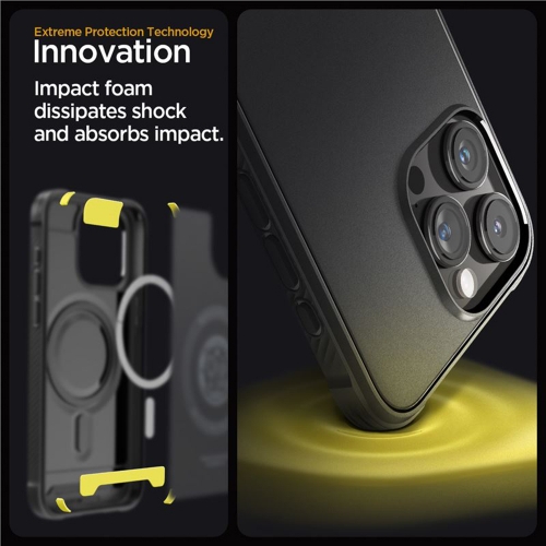 Калъф Spigen Rugged Armor Mag MagSafe за iPhone 15 Pro, ACS06703, Черен