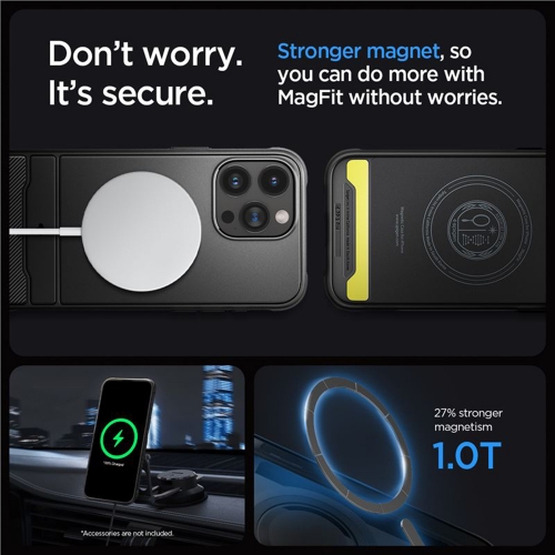 Калъф Spigen Rugged Armor Mag MagSafe за iPhone 15 Pro, ACS06703, Черен