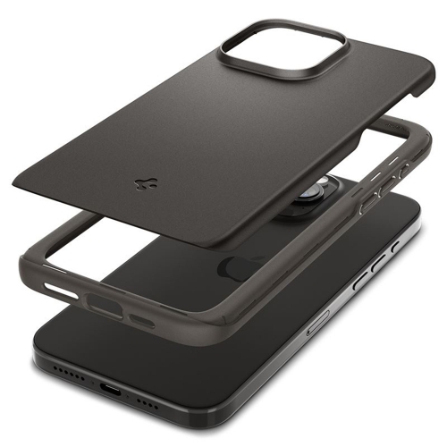 Калъф Spigen Thin Fit за iPhone 15 Pro, ACS06686, Черен