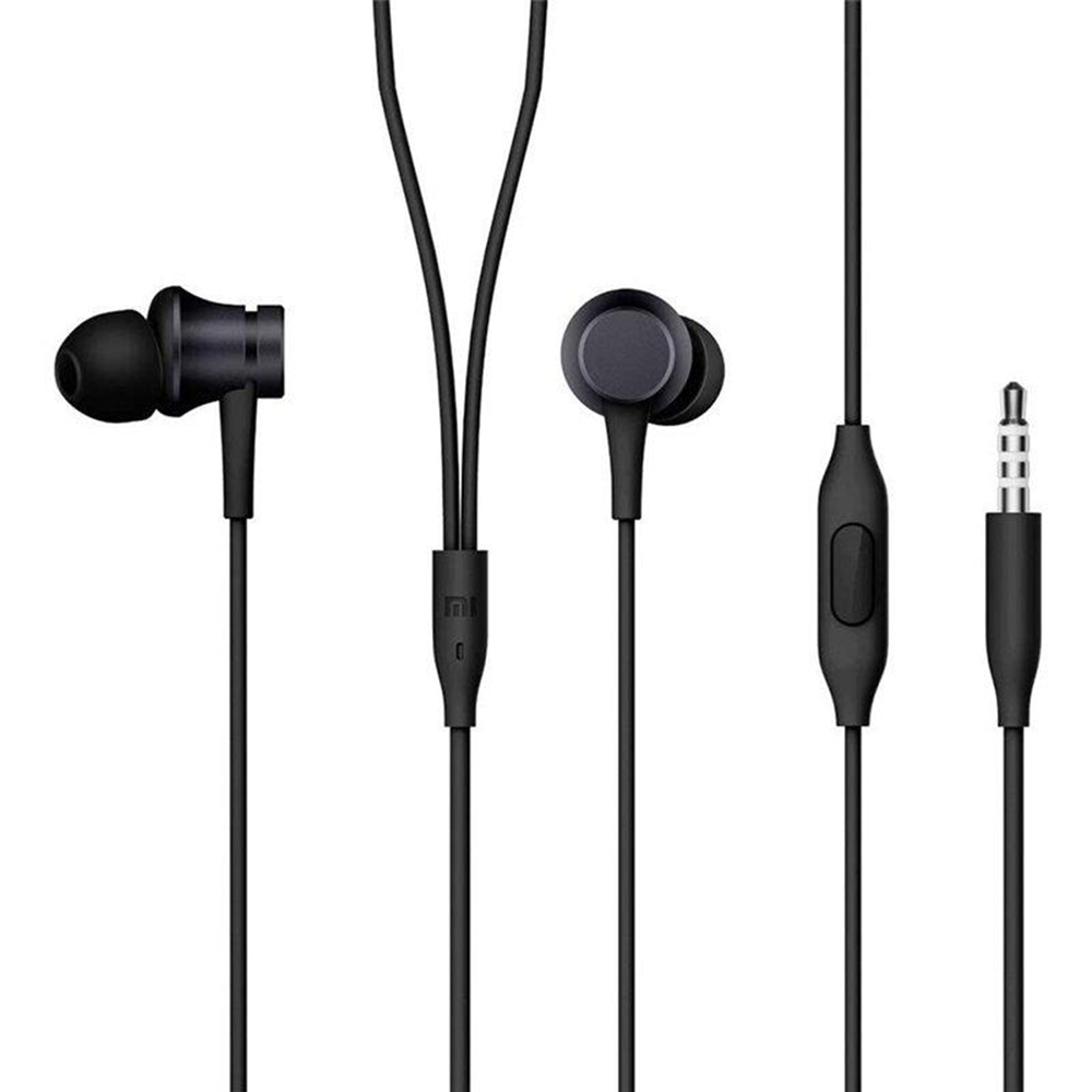 Слушалки с микрофон Xiaomi In-Ear Earphone, Jack 3.5 mm, Черен