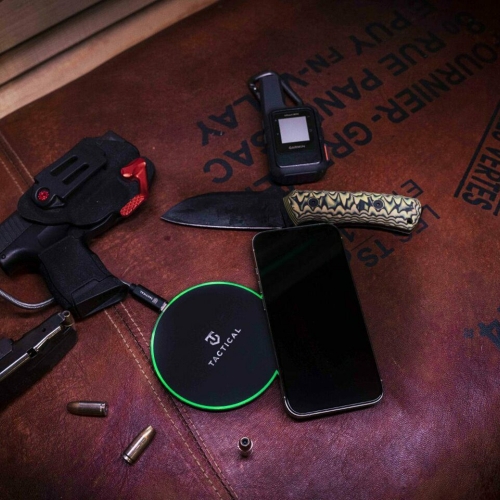 Универсална безжично зарядно Tactical Base Plug Wireless 15W, Черен