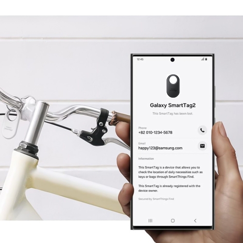 Проследяващ таг Samsung Galaxy SmartTag2,  EI-T5600BBE, Черен