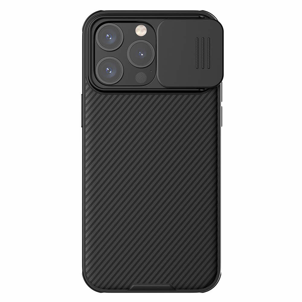 Удароустойчив калъф Nillkin CamShield за iPhone 15 Pro, Черен