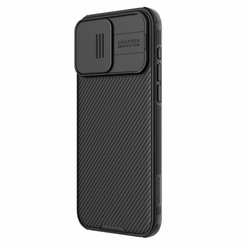 Удароустойчив калъф Nillkin CamShield за iPhone 15 Pro, Черен